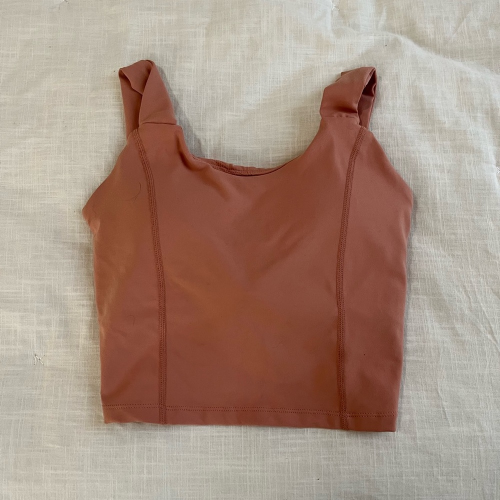 Never worn, Crop top, crisscross back, work out top